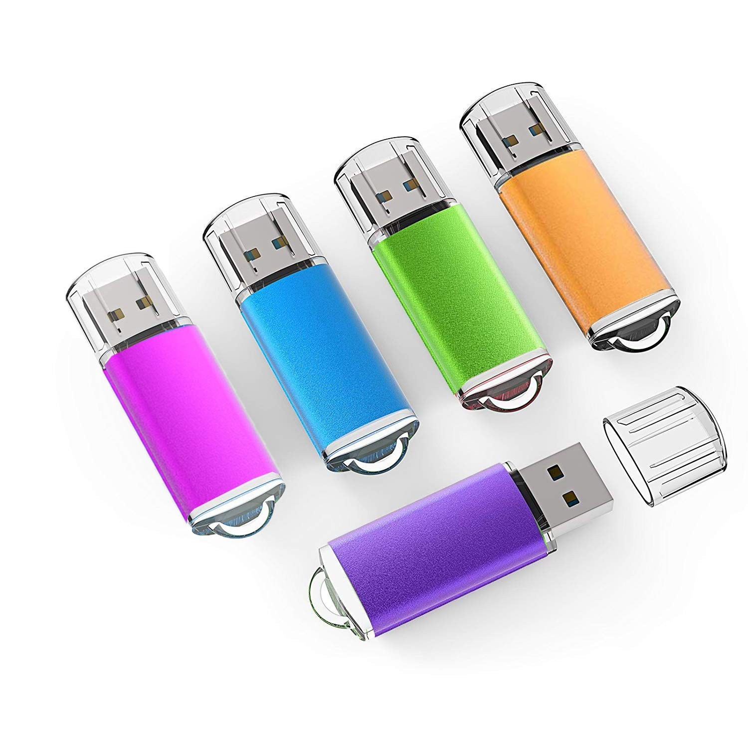USB Flash Drive 5Pack 1/2/4/8/16/32GB Gig USB Thumb Drives Memory Stick Pendrive