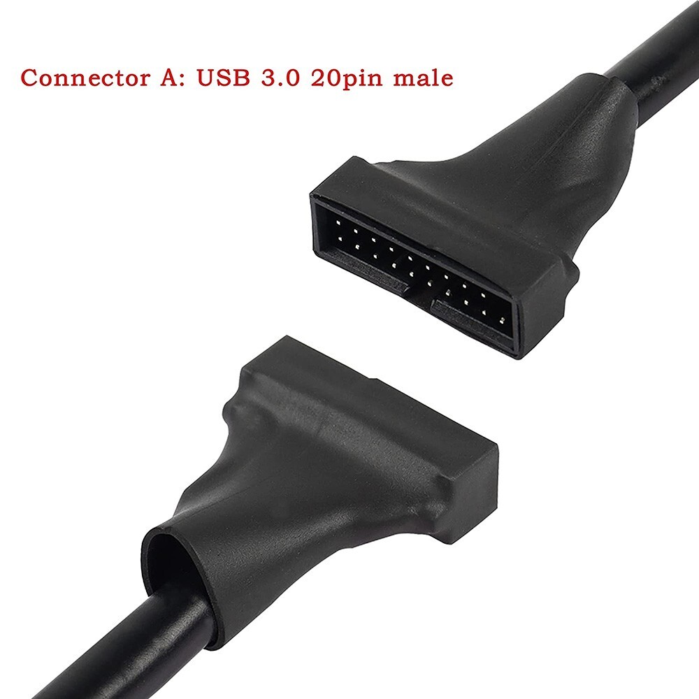 4pc USB 3.0 20 Pin Male to Female USB 2.0 9 Pin Motherboard Adapter Switch Cable