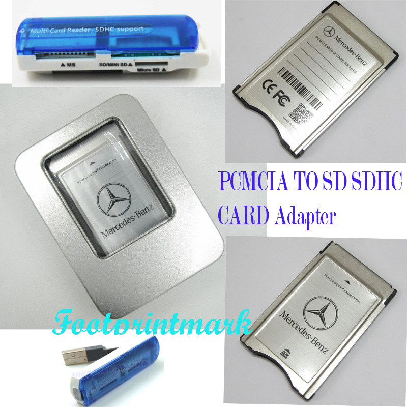 PCMCIA TO SD SDHC CARD Adapter fr Mercedes-Benz+SanDisk 16G 170MB/s’ Card+Reader