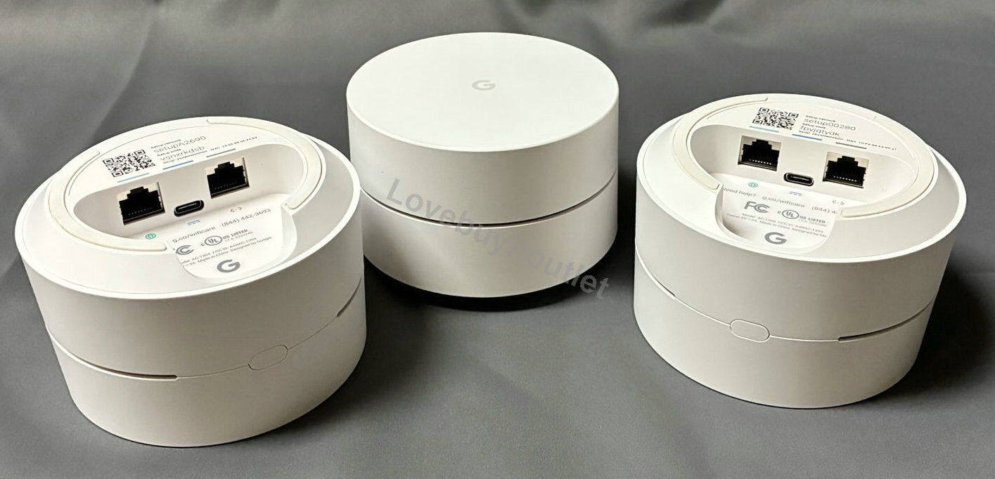 3 Pack Google Wi-Fi Mesh Network System Router Point AC1200