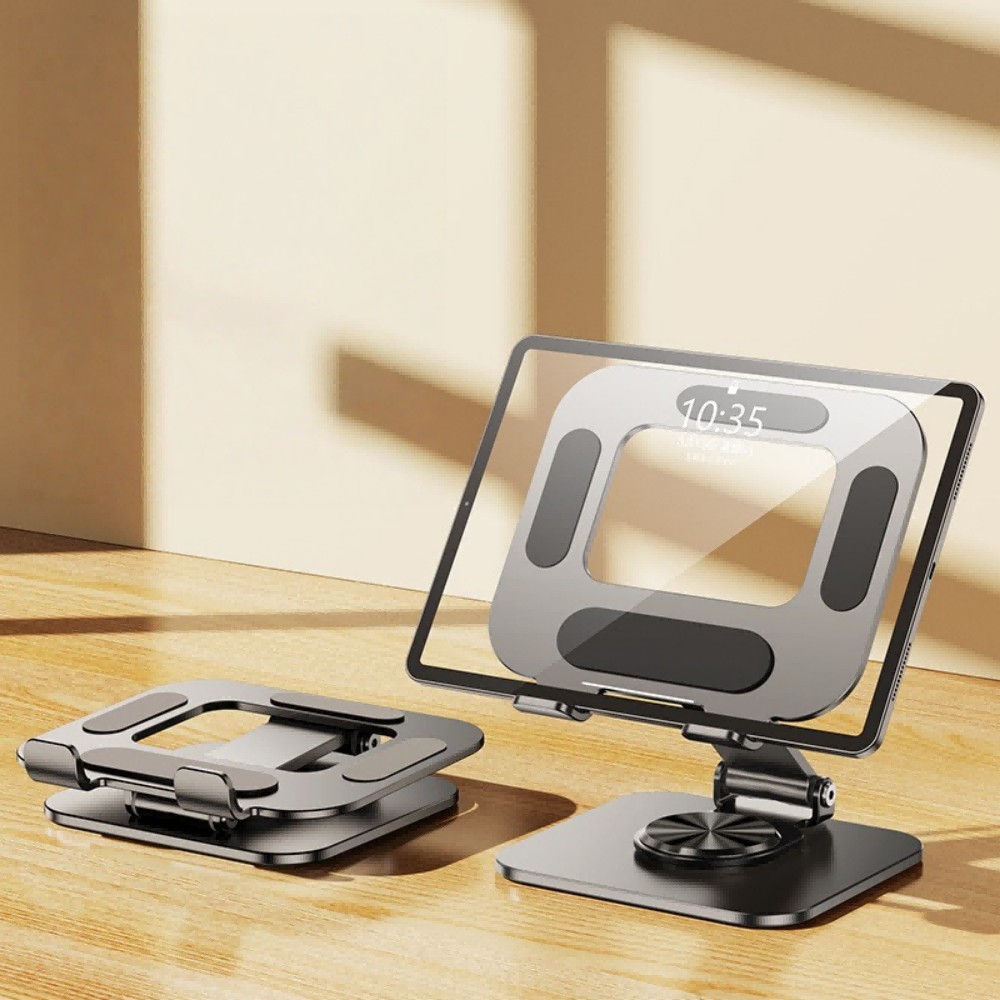 Universal Adjustable Metal Desk Tabletop Phone for iPad Tablet Stand Foldable
