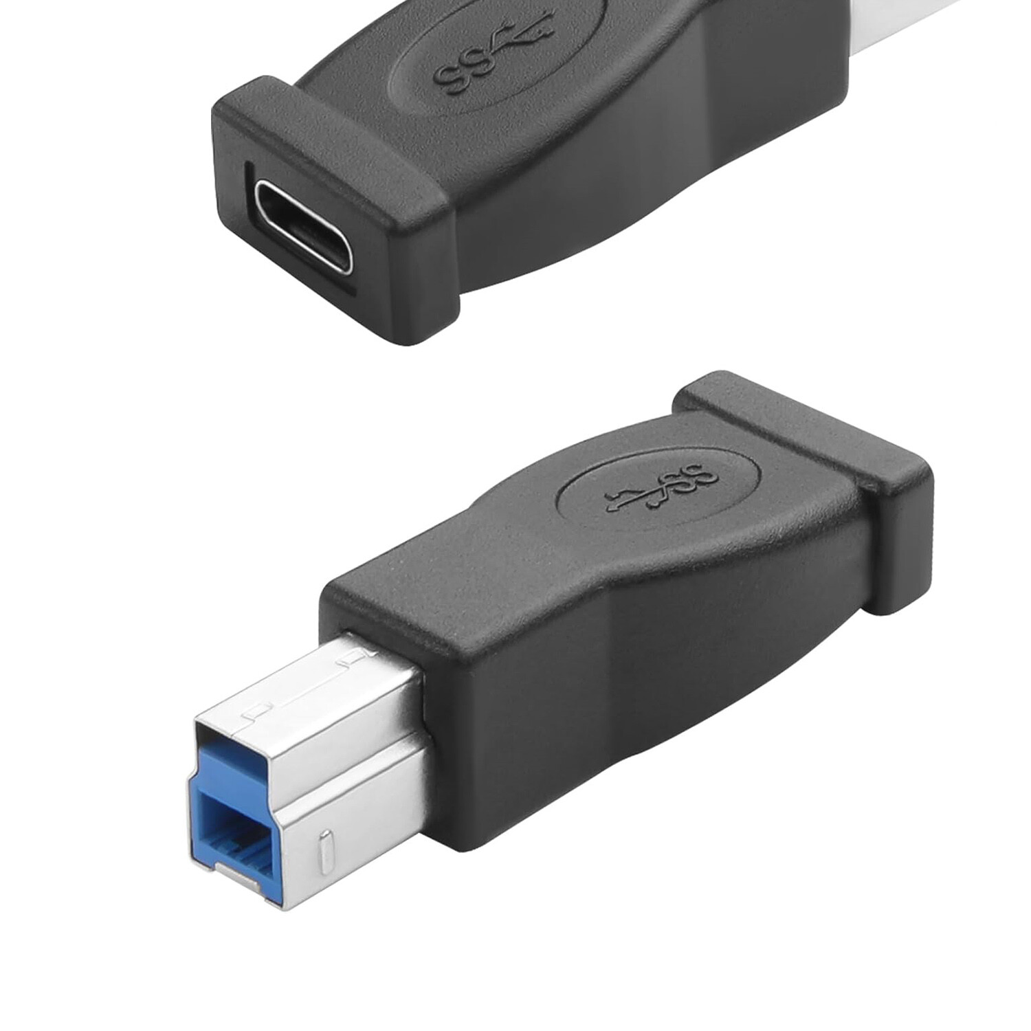 2x USB Type C Female to USB B 3.0 Male Adapter 5Gbps Hard Driver Printer Scanner