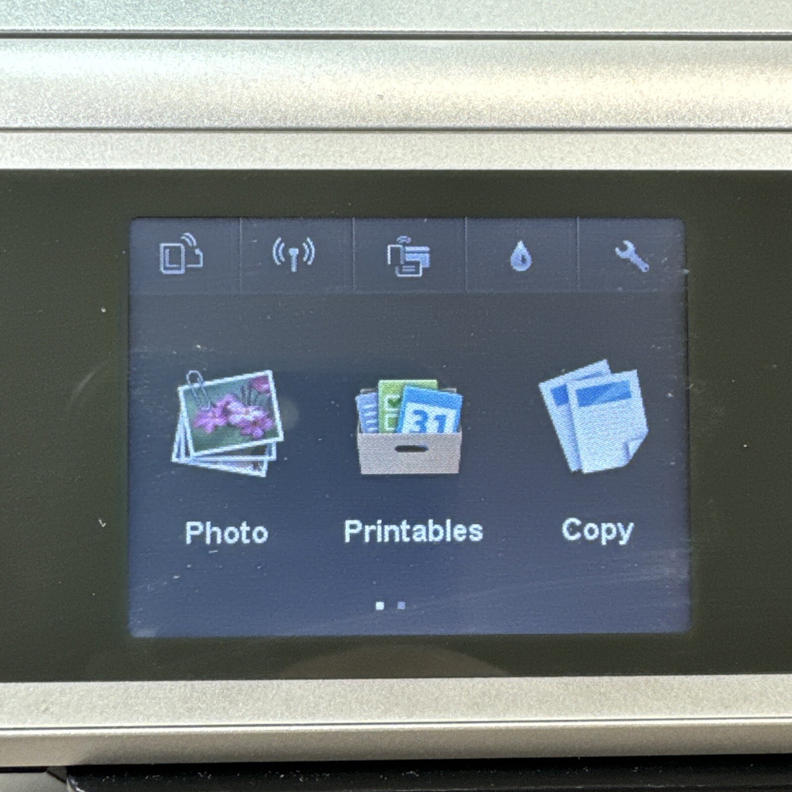 HP ENVY 5530 All-In-One Printer Series Scan Copy Silver Black Full Color Lower