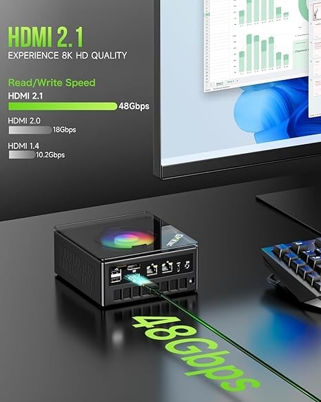 GMKtec K11 Mini PC AMD Ryzen 9 8945HS Mini Gaming Computer 32GB DDR5 1TB SSD