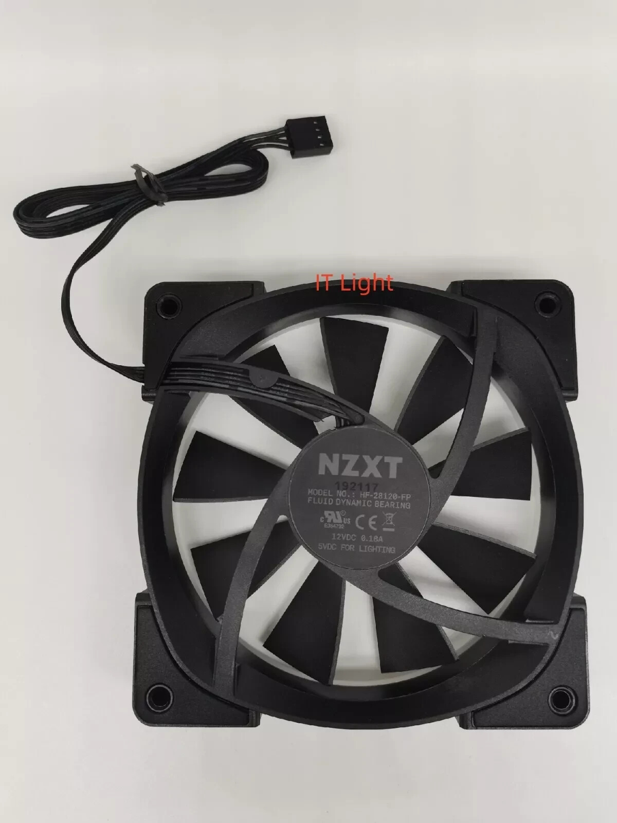 NZXT AER RGB 2 120mm RGB Black Fluid Dynamic Bearing PWM Fan-Black