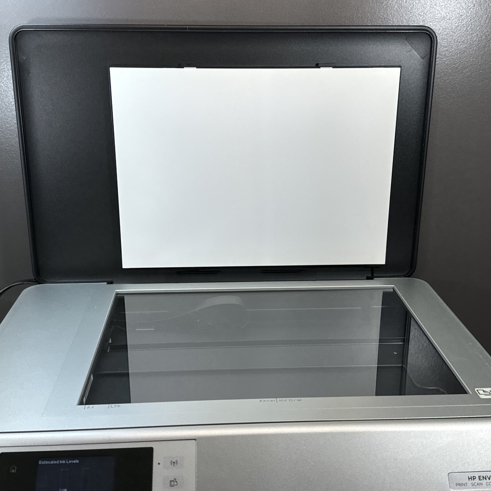 HP ENVY 5530 All-In-One Printer Series Scan Copy Silver Black Full Color Lower