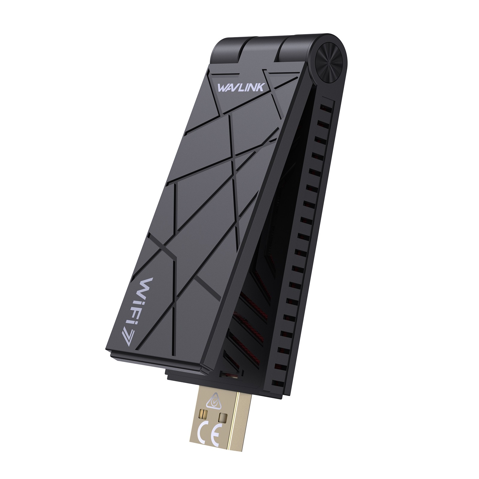 Wi-Fi 7 BE6500 Tri-Band USB 3.0 Wireless Adapter for Desktop PC Up to 6452Mbps