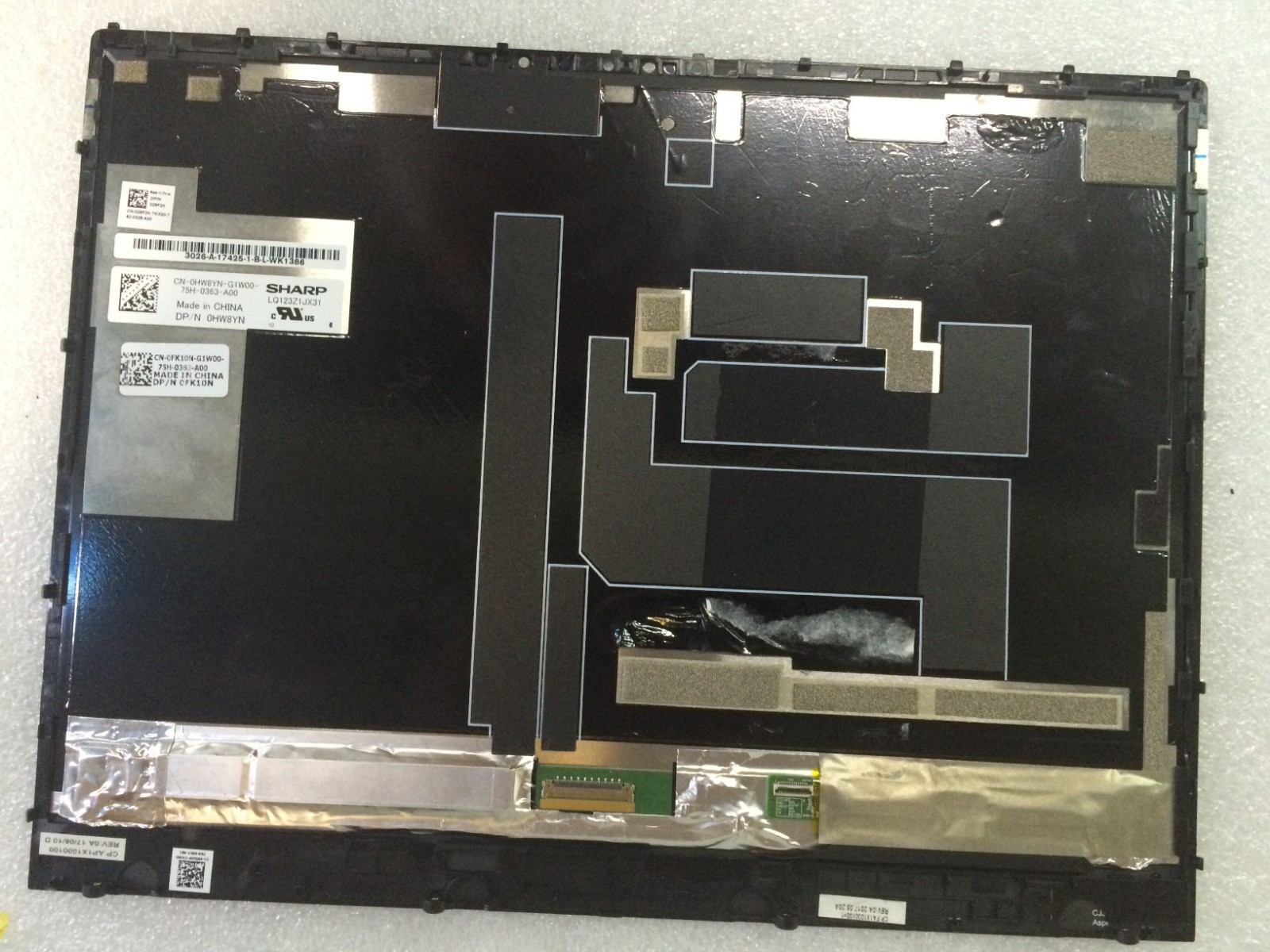 12.3″LCD LED Touch screen assembly LQ123Z1JX31 FOR DELL Latitude E7285 2880×1620