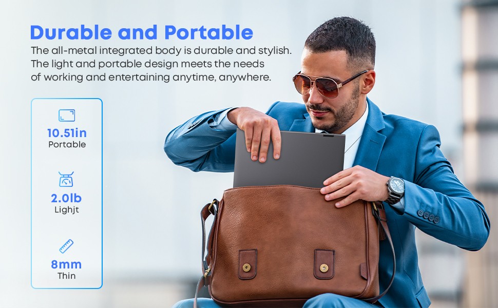 CHUWI MiniBook X 2-in-1: 10.5″ FHD Touchscreen 16GB/512GB Intel N150 Windows 11