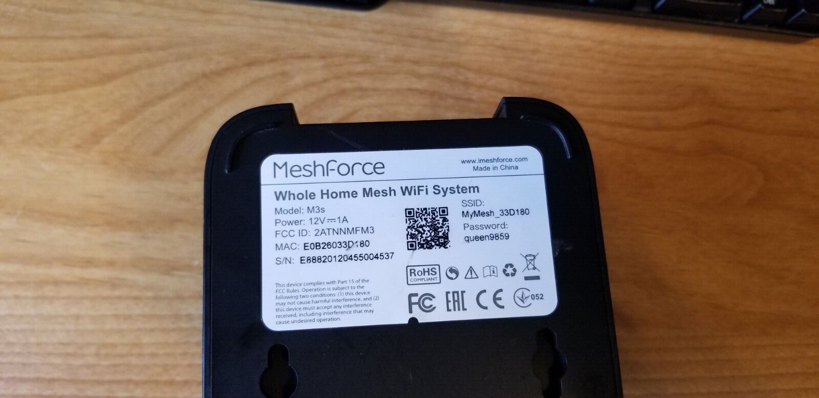 1-Pack Meshforce WiFi System M3/M3s Gigabit WiFi Router Replacement 6000 sqft