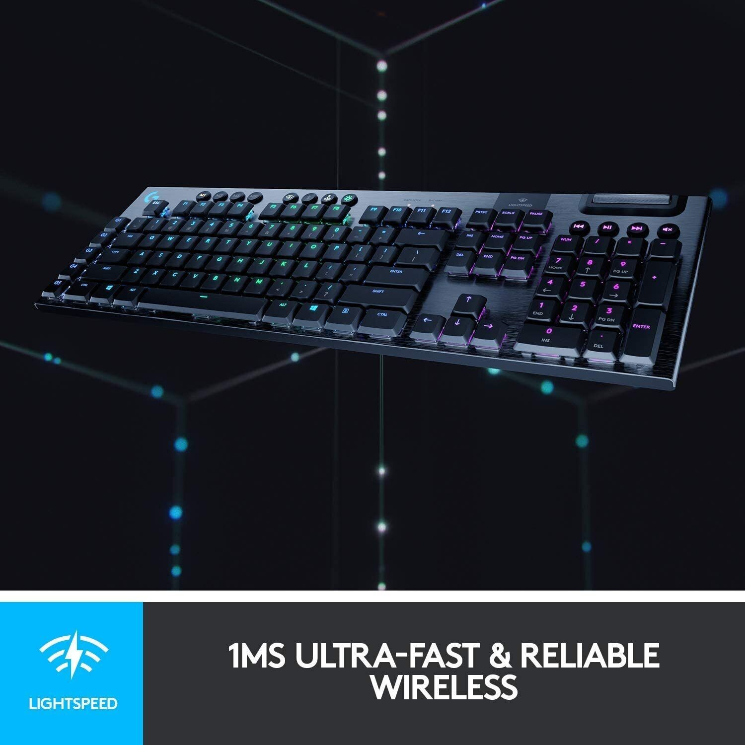 Logitech G915 LIGHTSPEED RGB Mechanical Gaming Keyboard – Linear