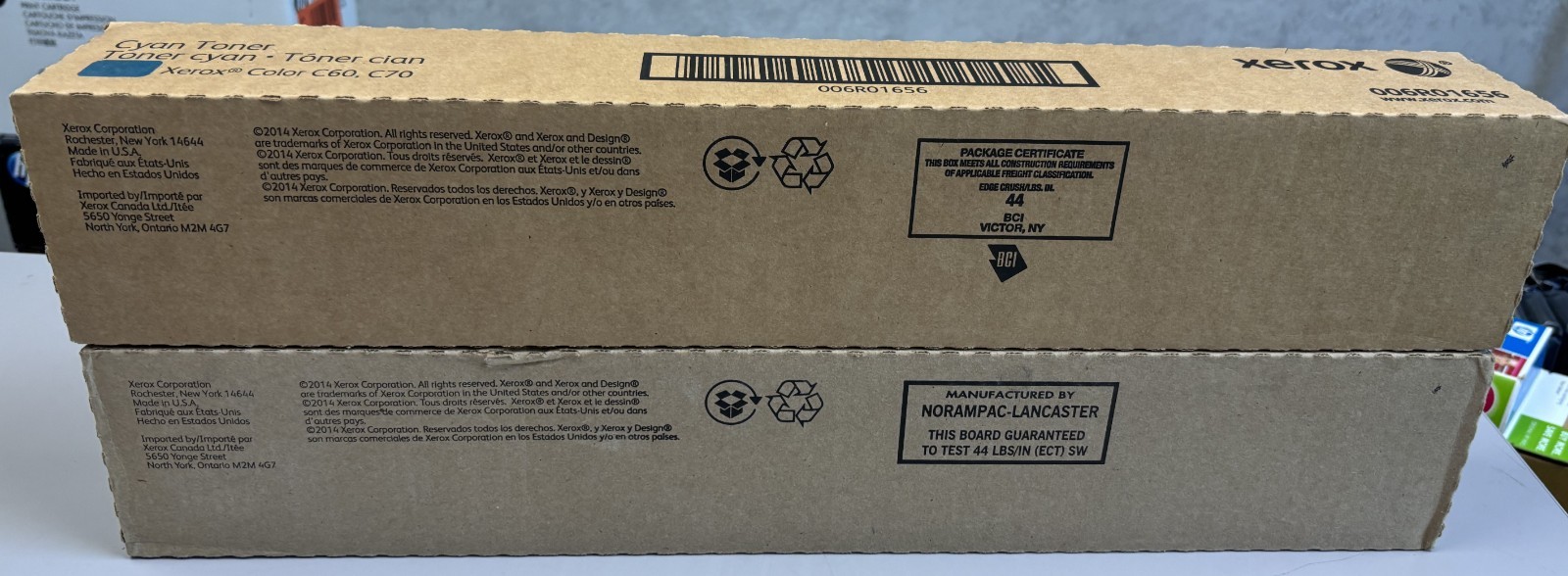 Xerox Genuine 006R01656 Cyan toner C60 C70 EC70 OEM 6R1656 Original Sealed Box