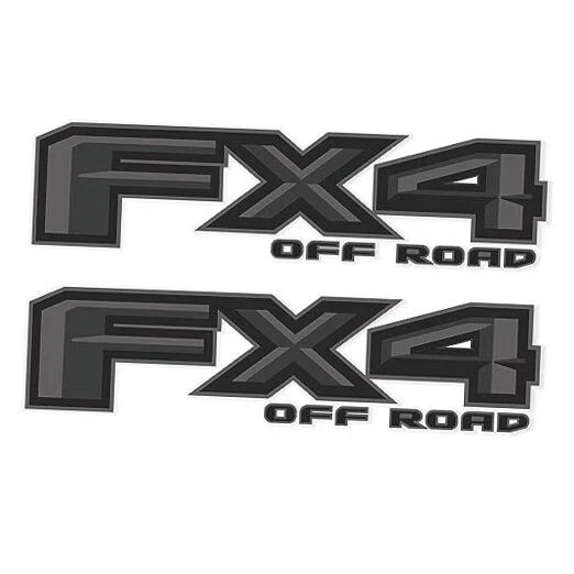 FX4 Off Road Decal Replacement Premium Series (BLACK and Metallic Finish)