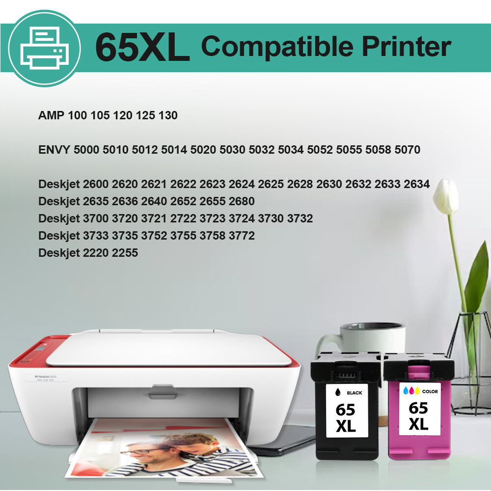 62XL 63XL 64XL 65XL 67XL Compatible for HP Ink Cartridges Black & Color Lot