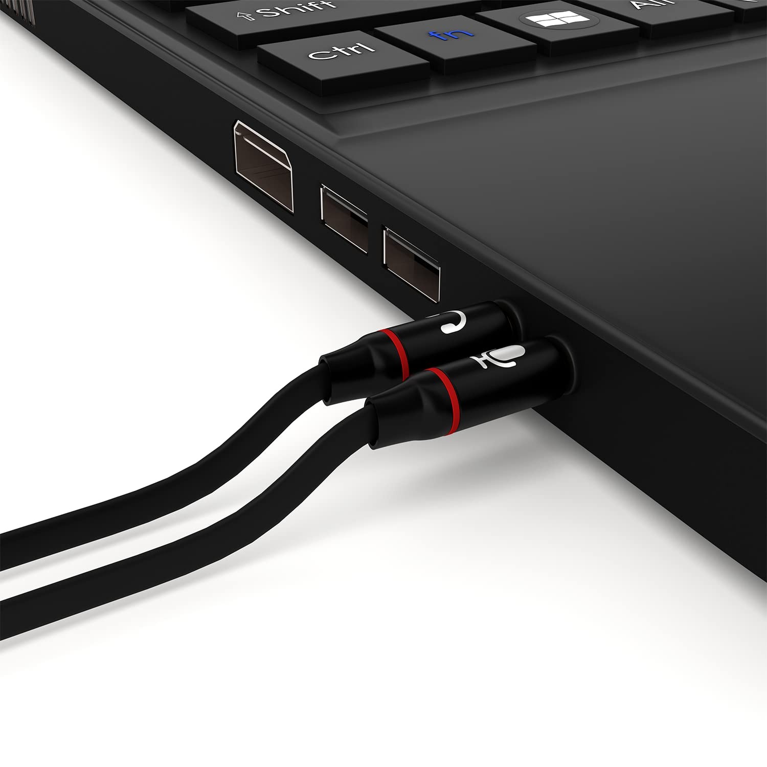 Headphone Splitter For Computer 3.5mm Jack Audio Y Cable Cord Replacement
