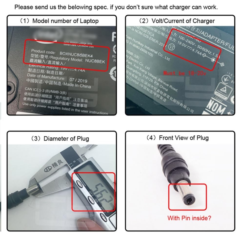 USB C to DC Adapter,USB C Female to DC 5.5×2.1mm Barrel Jack Plug PD 100W Laptop