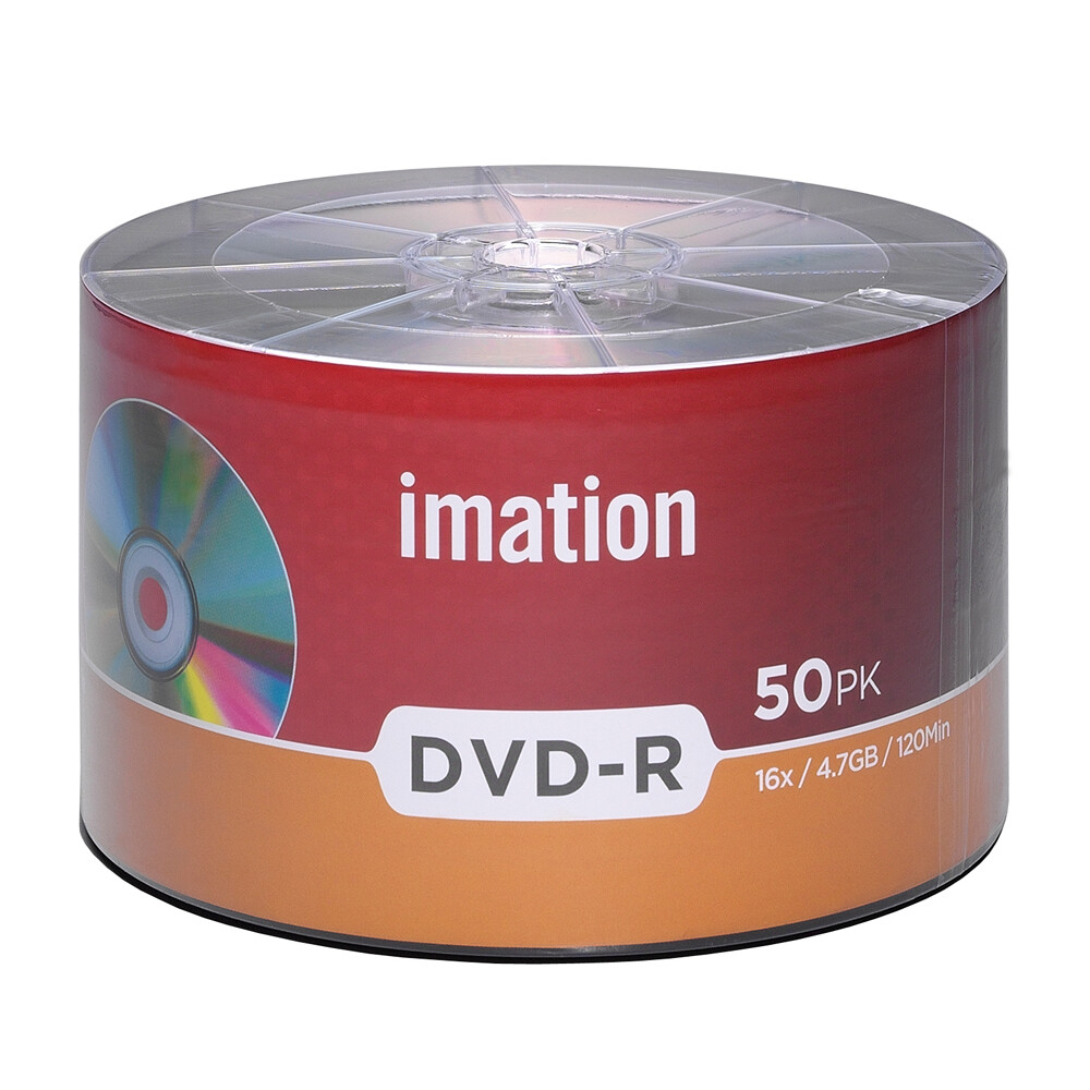 300 Pack Imation DVD-R 16X 4.7GB/120Min Branded Logo Blank Media Recordable Disc