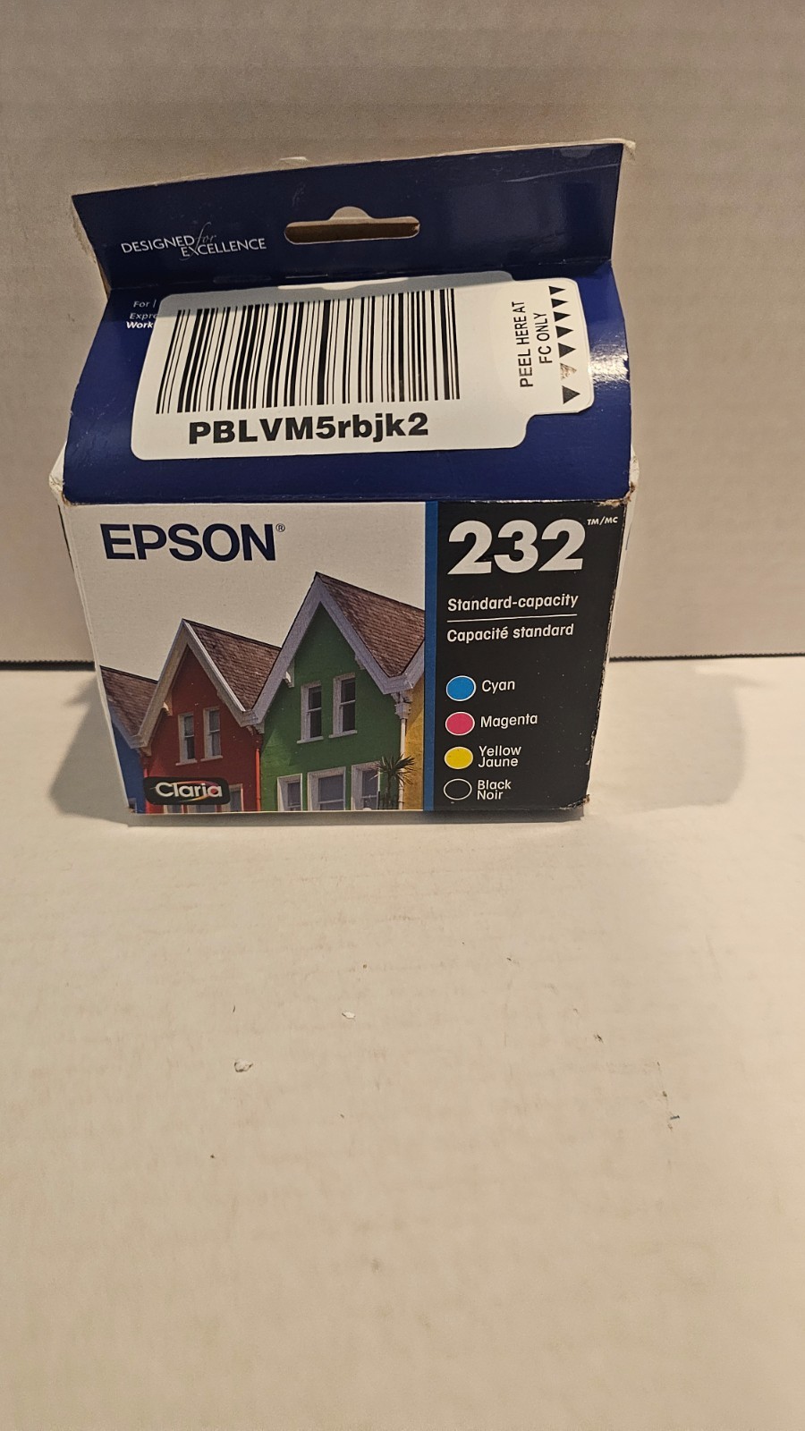 Epson 232 Color Ink Cartridges C/M/Y/K Exp 02/2029 *DESCRIPTION*