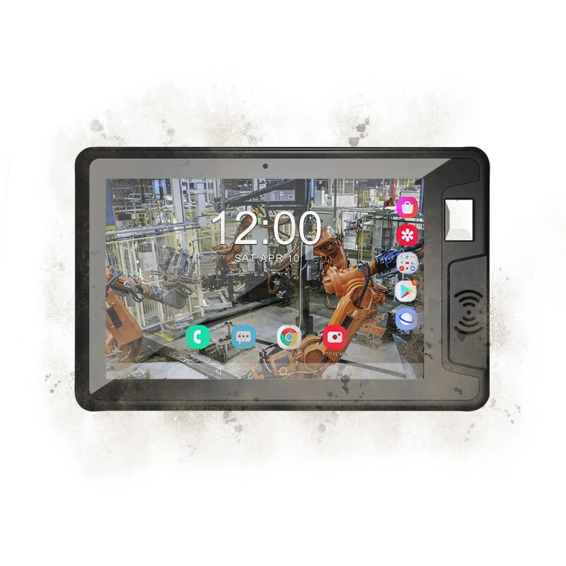 Industrial 10 Inch Wall Mount 4g Tablet Rugged Fingerprint Tablet Terminals