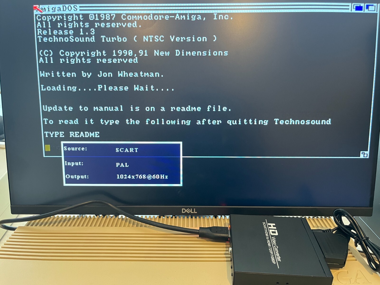 Commodore Amiga RGB to HDMI Adapter & Cable set – NTSC & PAL USA Seller