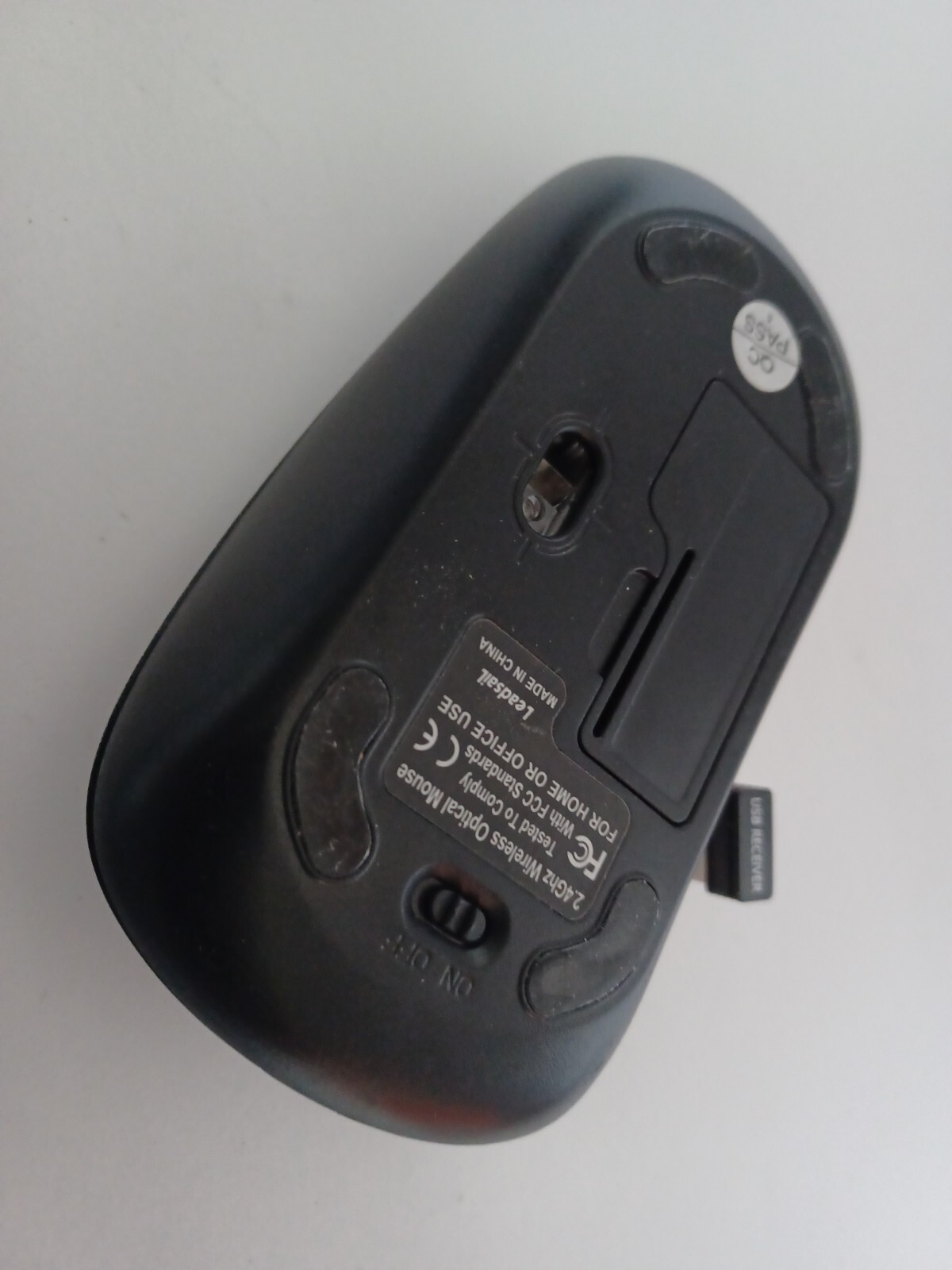LeadsaiL Rechargeable Wireless Computer Mouse 2.4G Portable Slim Cordless, Grey
