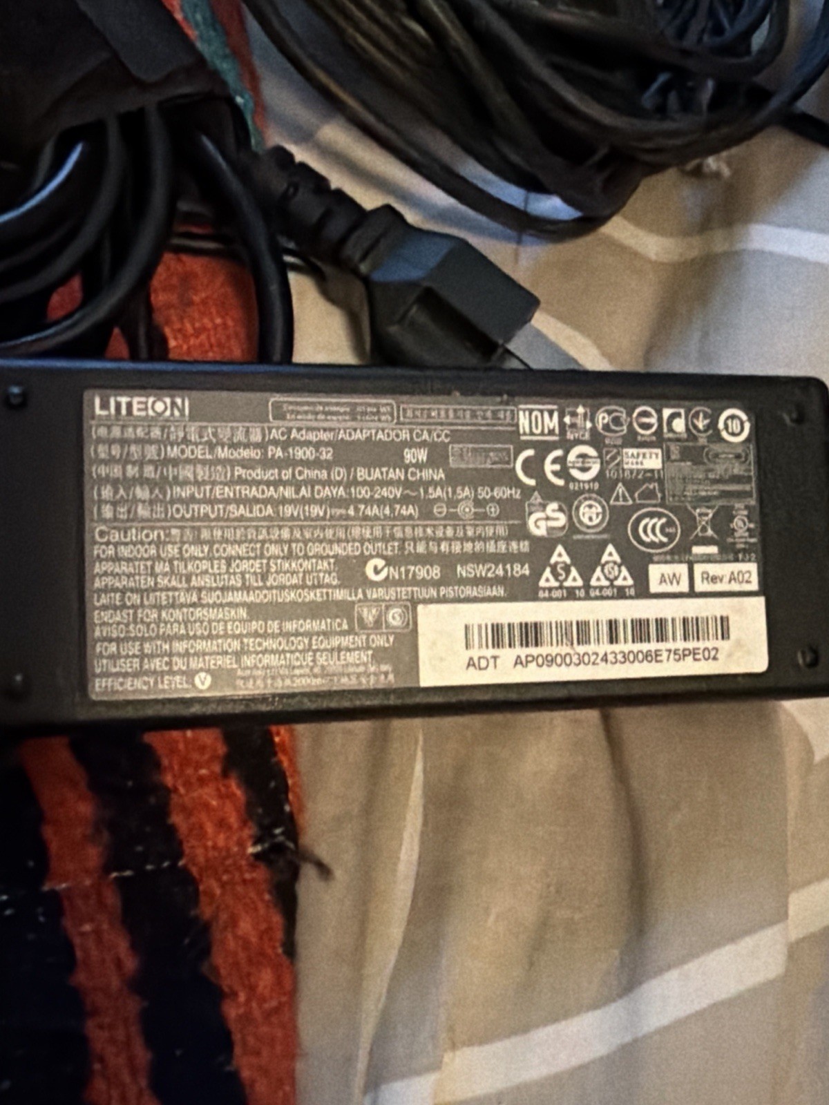 ADP-200JBD Asus 200W 20V 10.0 A Ac Adapter GA503QR-211.ZG15