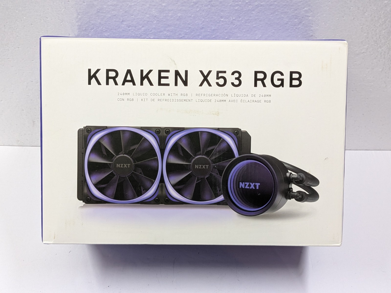 NZXT Kraken X53 RGB 240mm Liquid CPU Cooler RL-KRX53-RW Few Parts Missing? READ