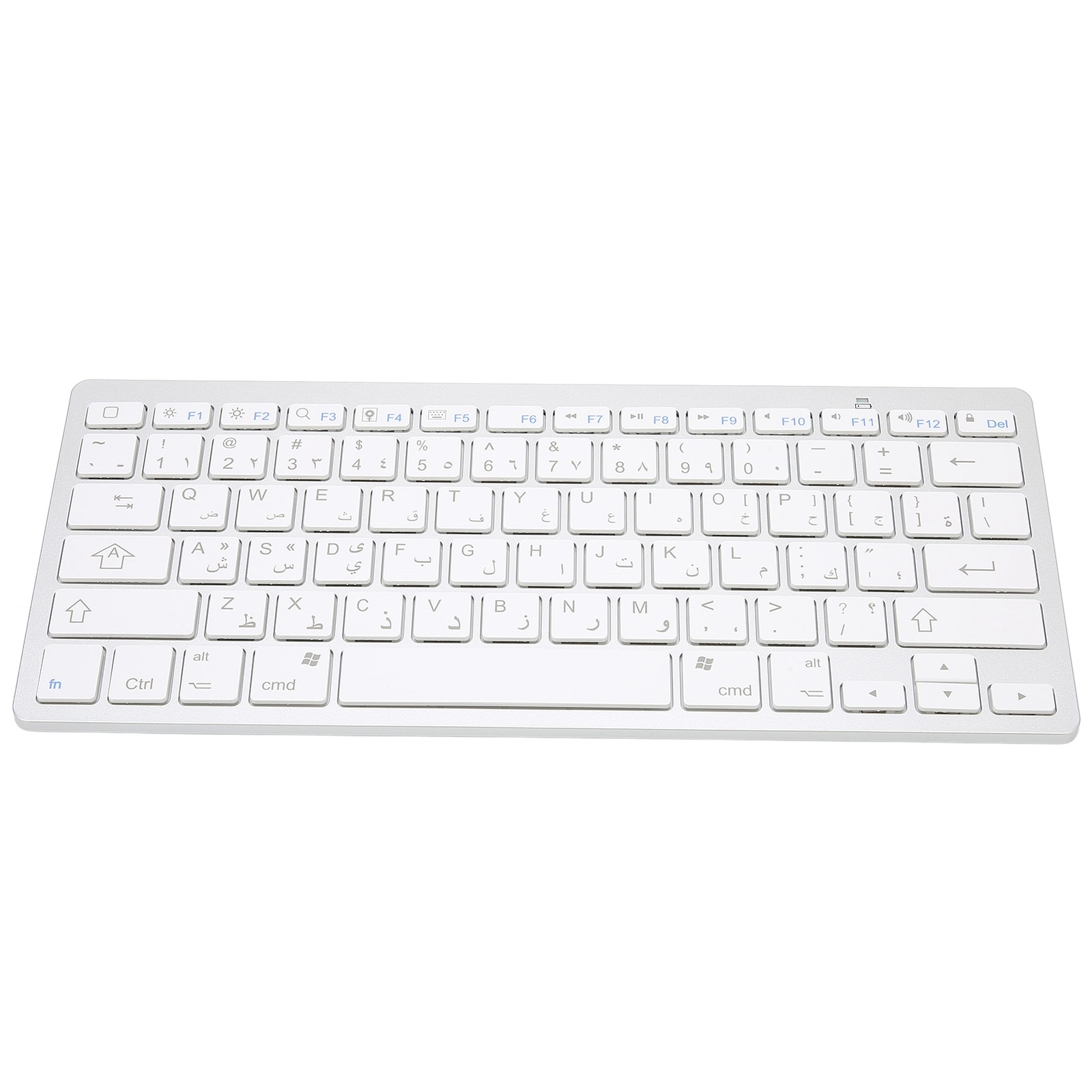 Arabic Wireless Keyboard Mini 78 Keys Ultra Thin Portable White Computer Key Fit