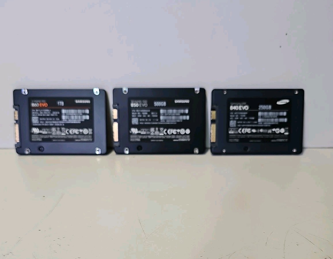 Choice Of Samsung 840, 850 Or 860 – 256G, 512G Or 1Tb SSD Drives. All Tested.