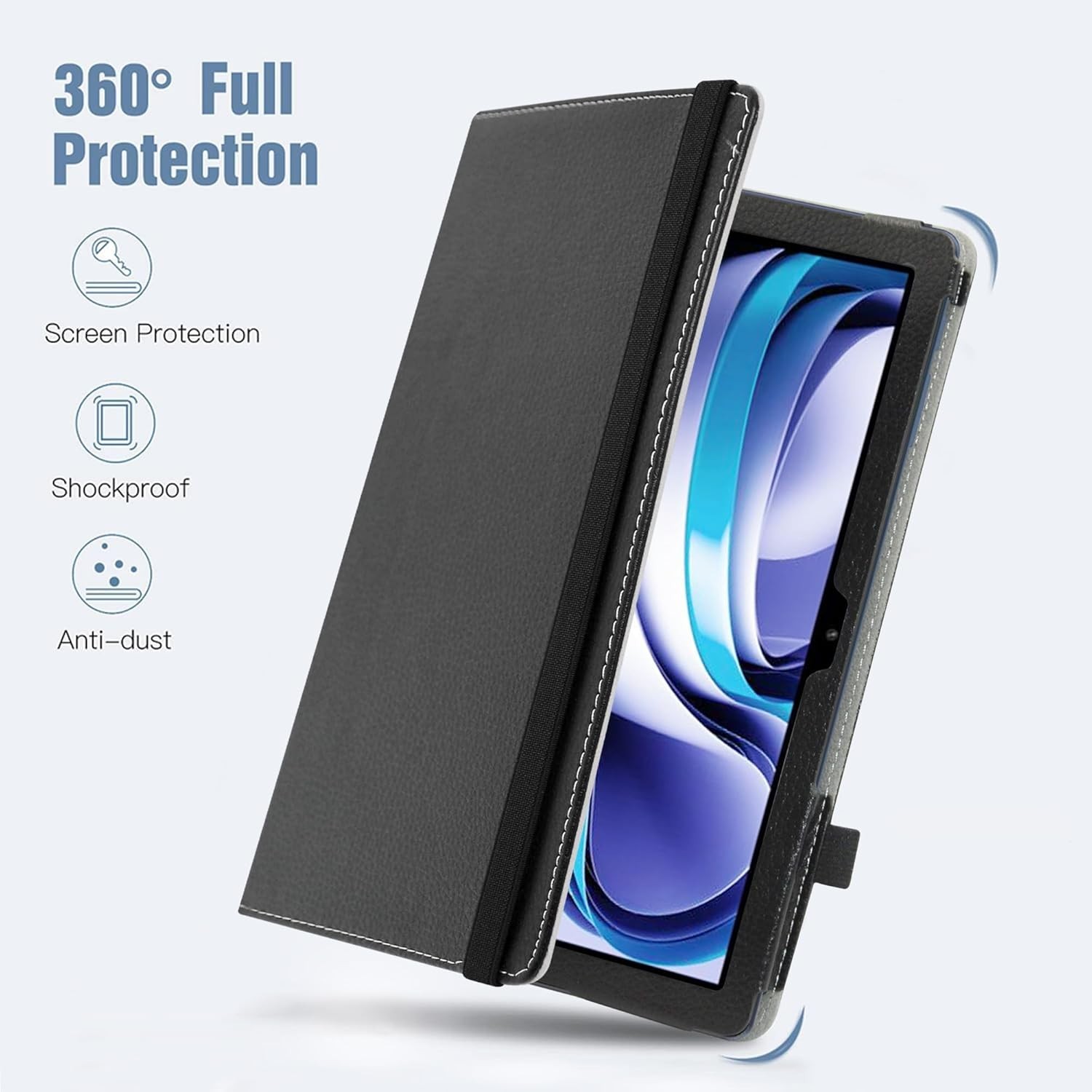 Soft Synthetic Leather 360° Case for BLU M10L Pro 10.1″ Tablet – Durable & Chic