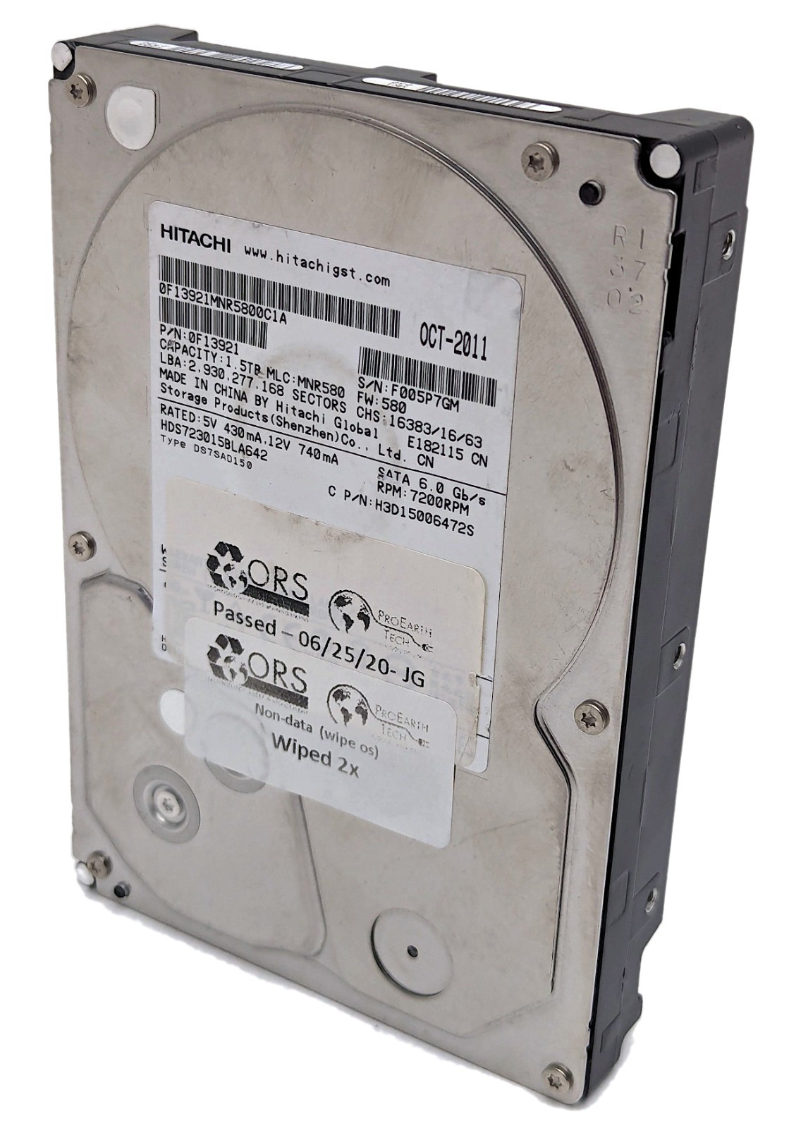Hitachi Deskstar 1.5TB SATA III 7200RPM 64MB 3.5″ Hard Drive HDD HDS723015BLA642