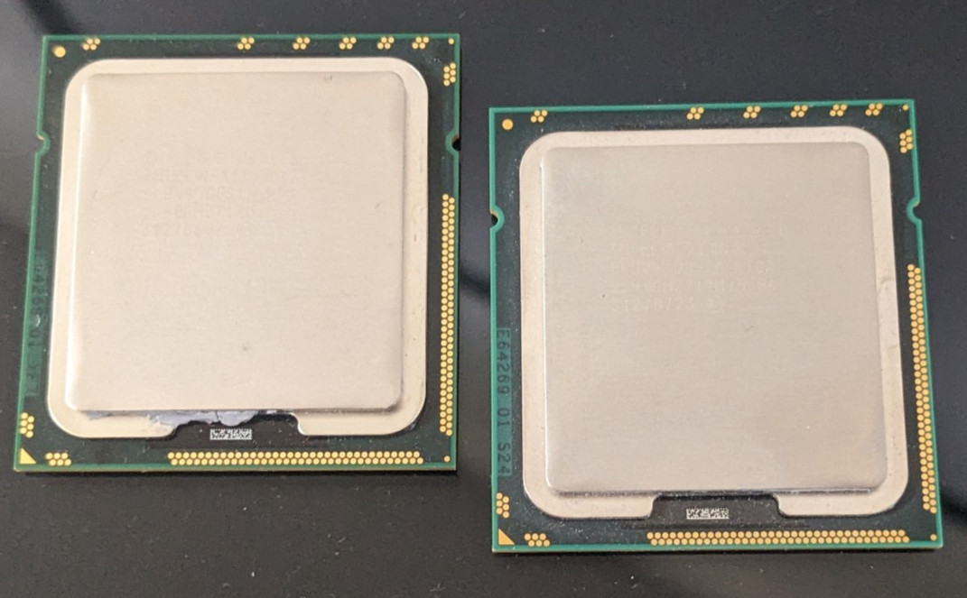 Matching pair Intel Xeon E5620 2.4GHz LGA1366 Westmere EP