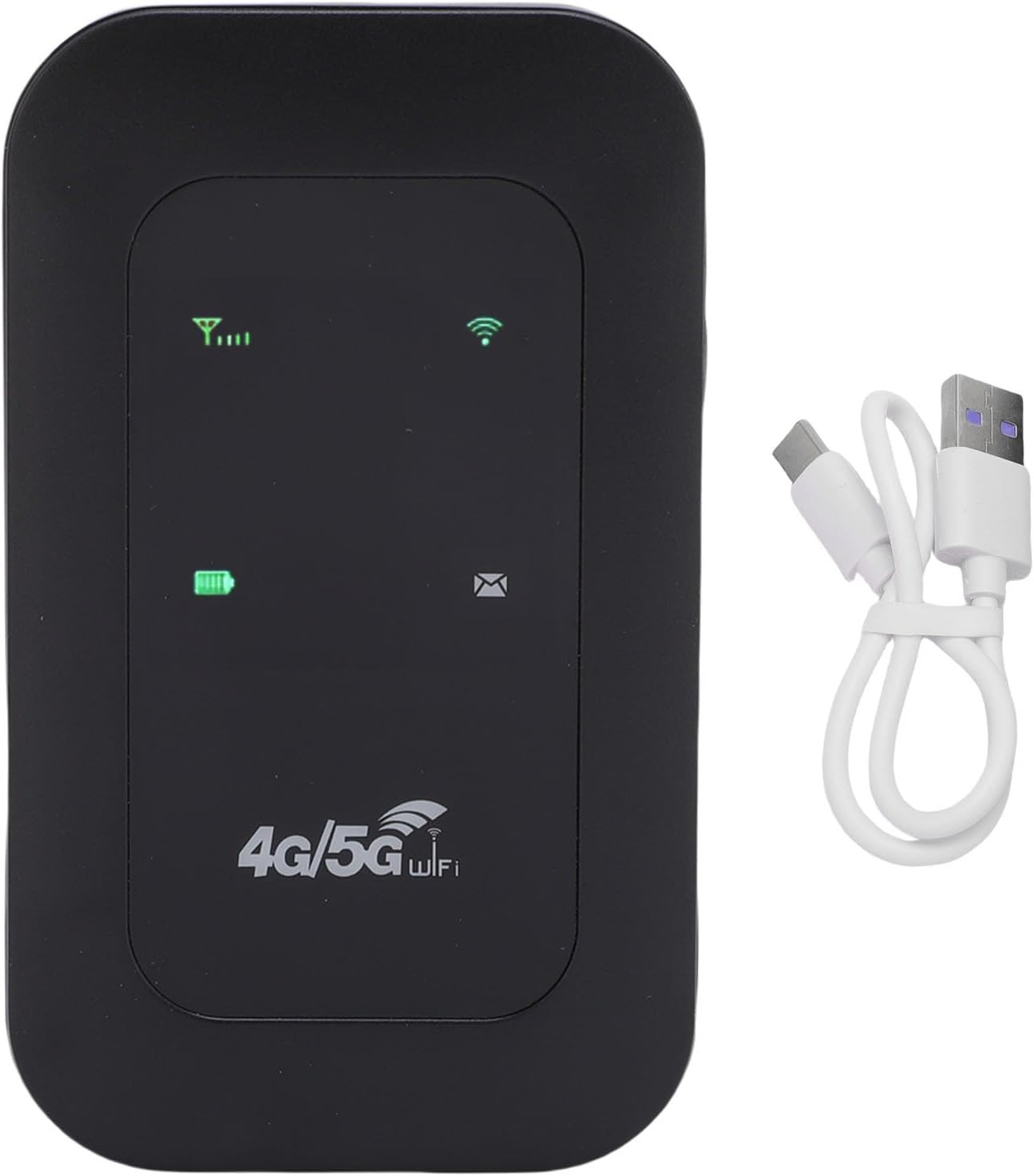 4G/5G Portable WiFi Hotspot Router – 300Mbps, 3200mAh Battery, Supports 10 De…