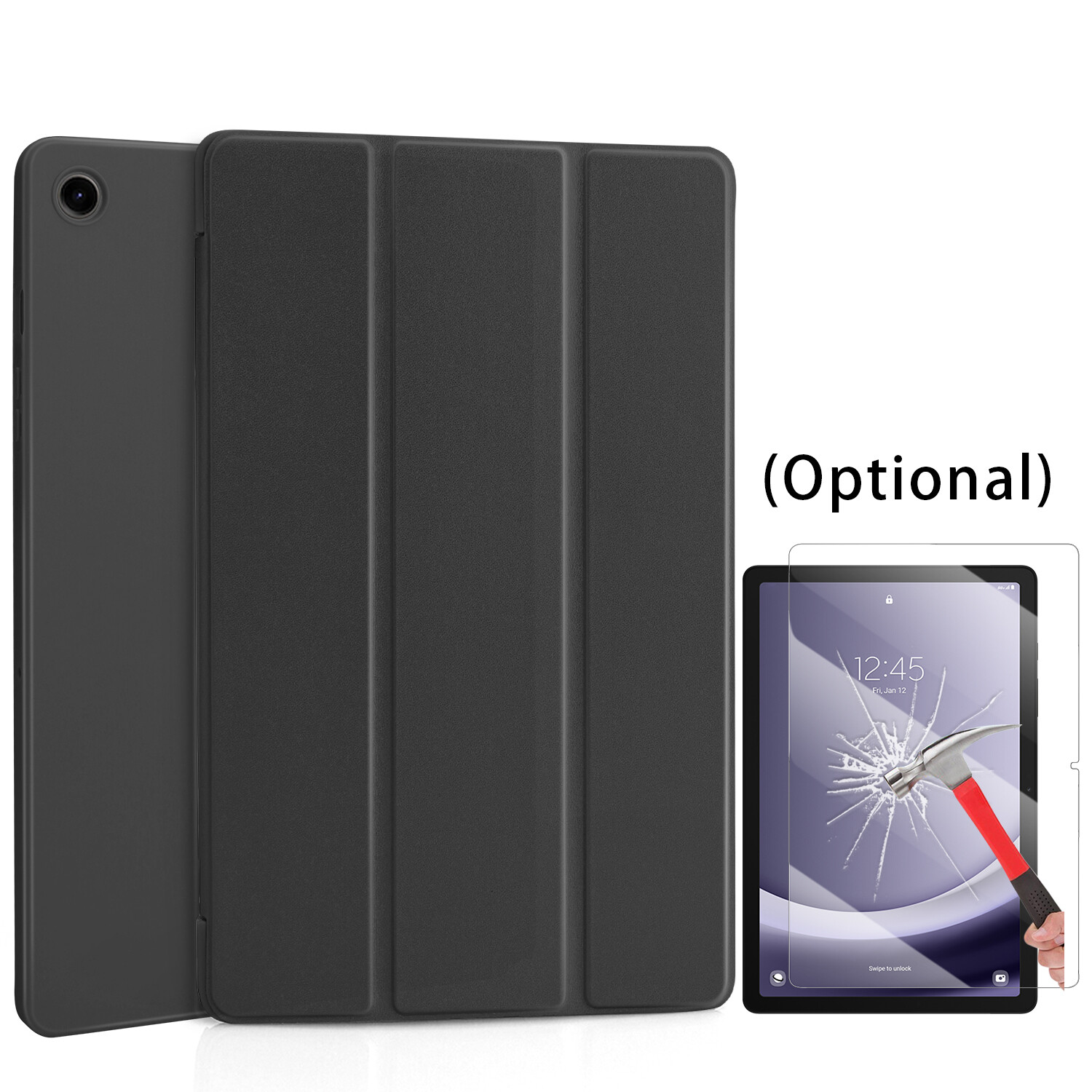 Case For Samsung Galaxy Tab A11+ 2025 11″ Cover/ Tempered Glass Screen Protector