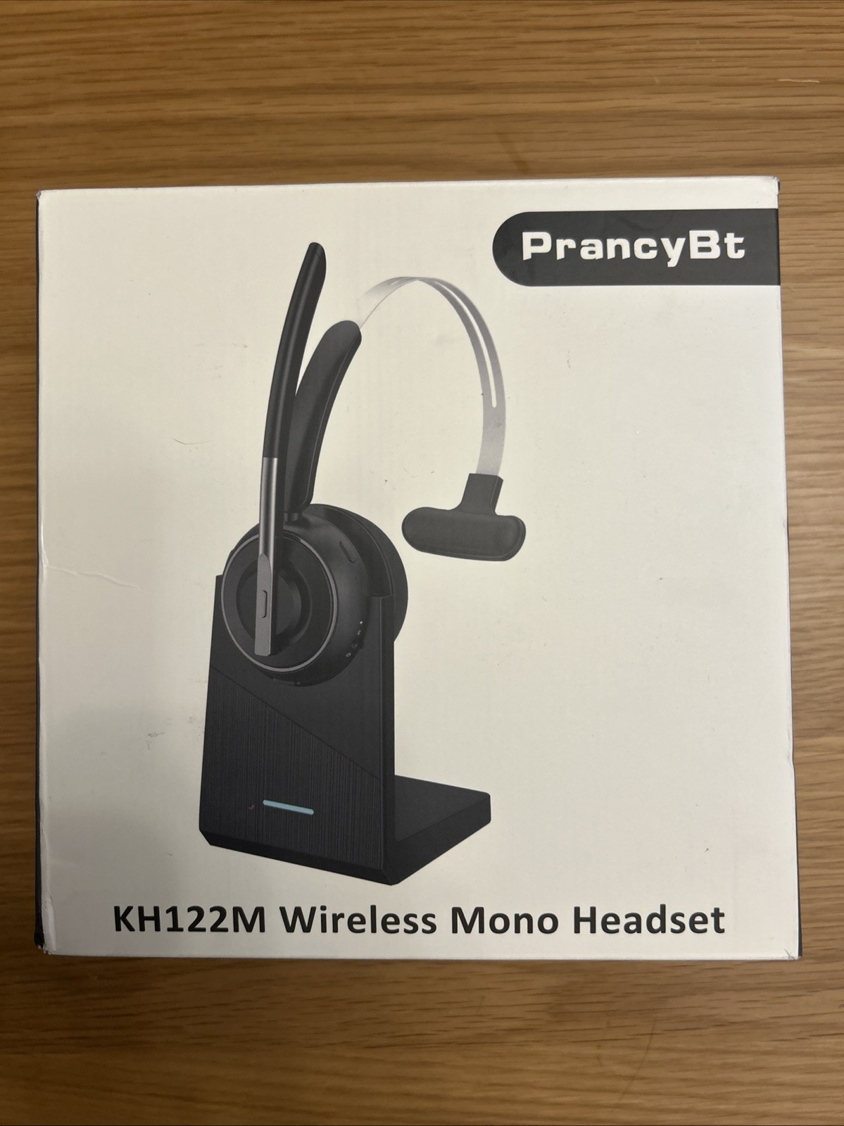 Bluetooth Wireless Mono Headset w/ Mic | USB Dongle + Charging Base