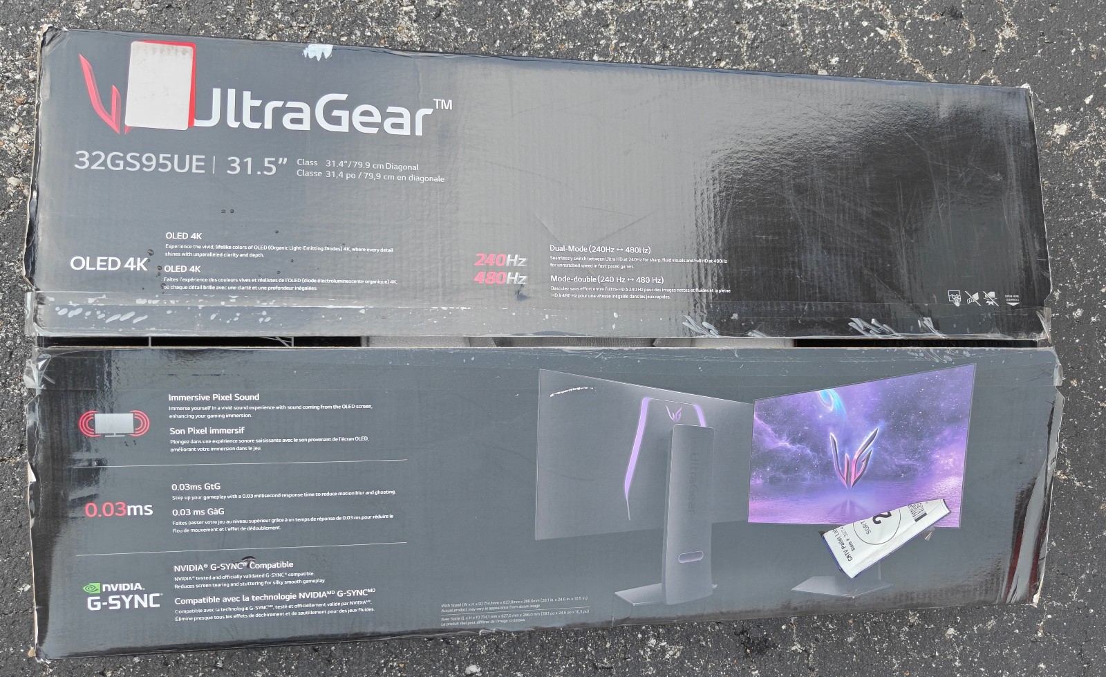 LG UltraGear 32GS95UE-B 32in OLED 4K 240/480Hz HDR Gaming Monitor *BRAND NEW*