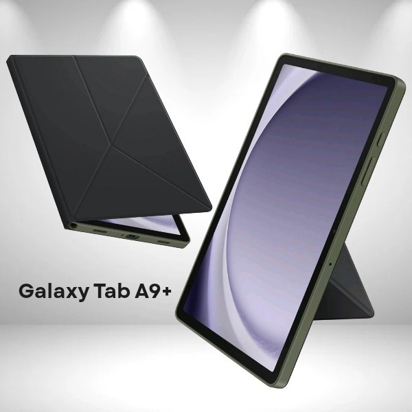 100% Authentic Samsung Book Cover Multi position Case Galaxy Tab A9+ BLACK/GREEN