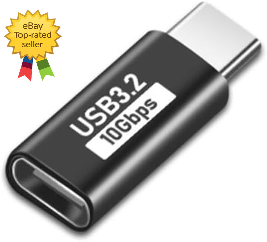 2 Pack USB C Extender USB C Port Cable Adapter Type C Male to USBC Female