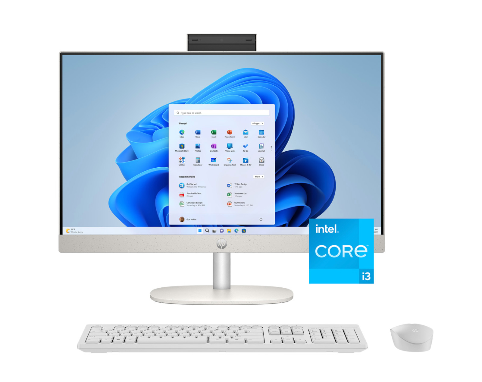 New HP 24″ Touchscreen All-In-One Computer i3 N300 8GB RAM 256GB SSD Windows 11