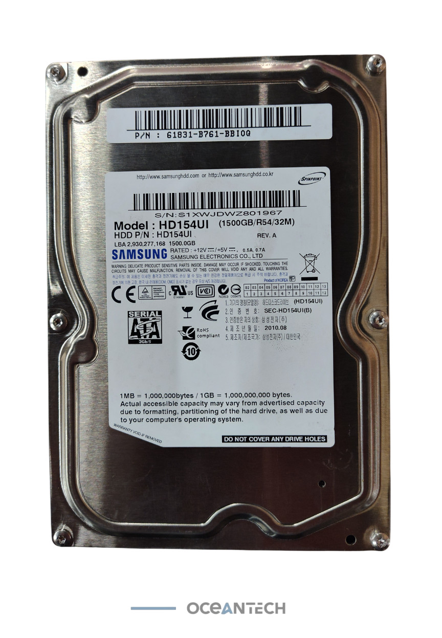 Samsung HD154UI 1.5TB Hard Drive 1500GB 3.5″ SATA HDD 61831-B761-BBI0Q