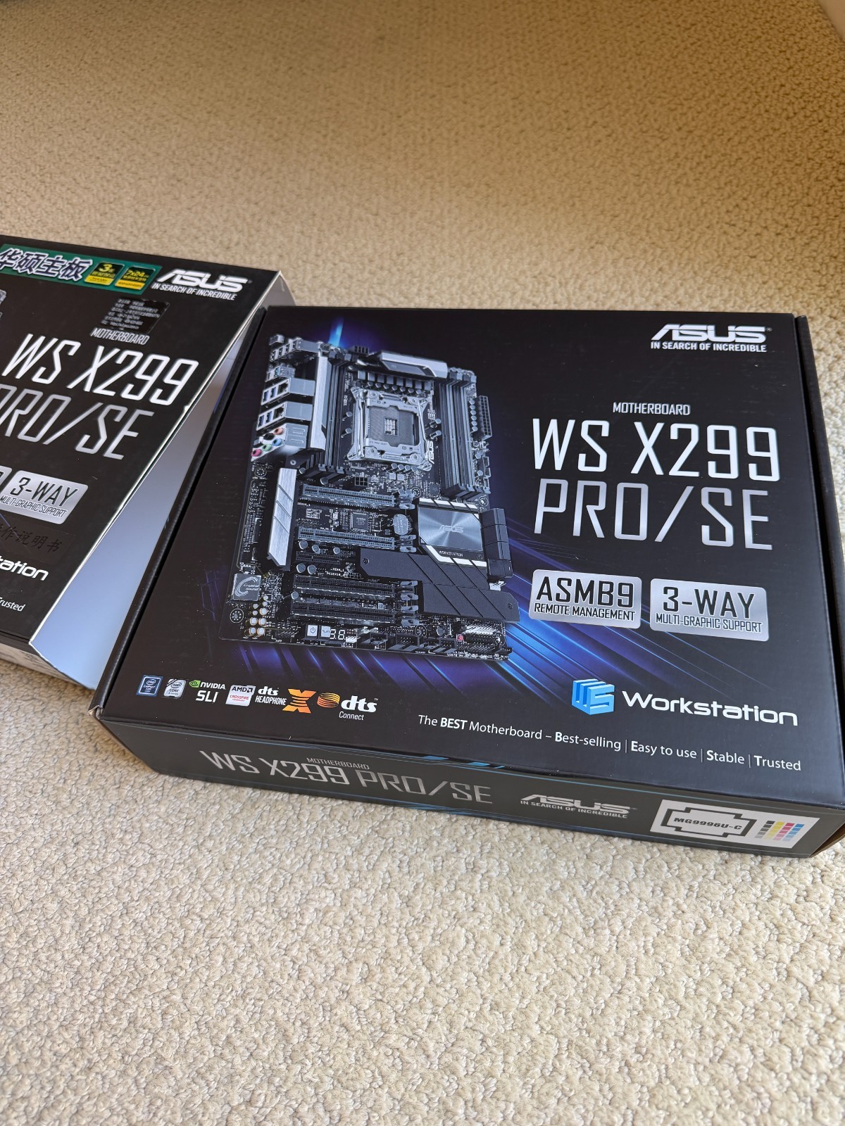 ASUS WS X299 PRO/SE Motherboard LGA 2066 INTEL X299 8xDDR4 ATX USB3.1 M.2 NEW