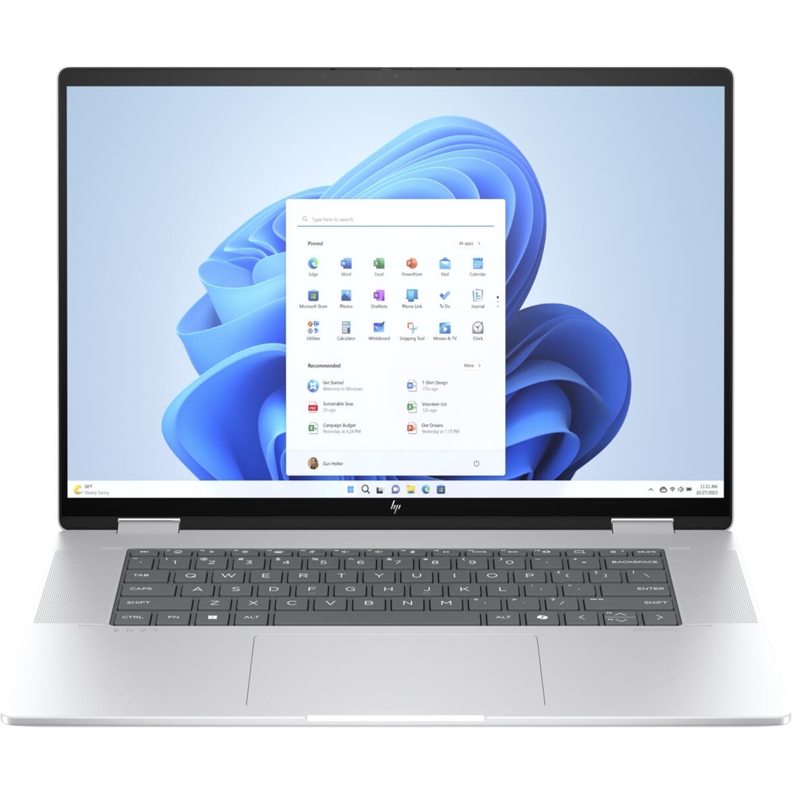 HP Envy x360 16 16″ 16GB 512GB, Glacier Silver