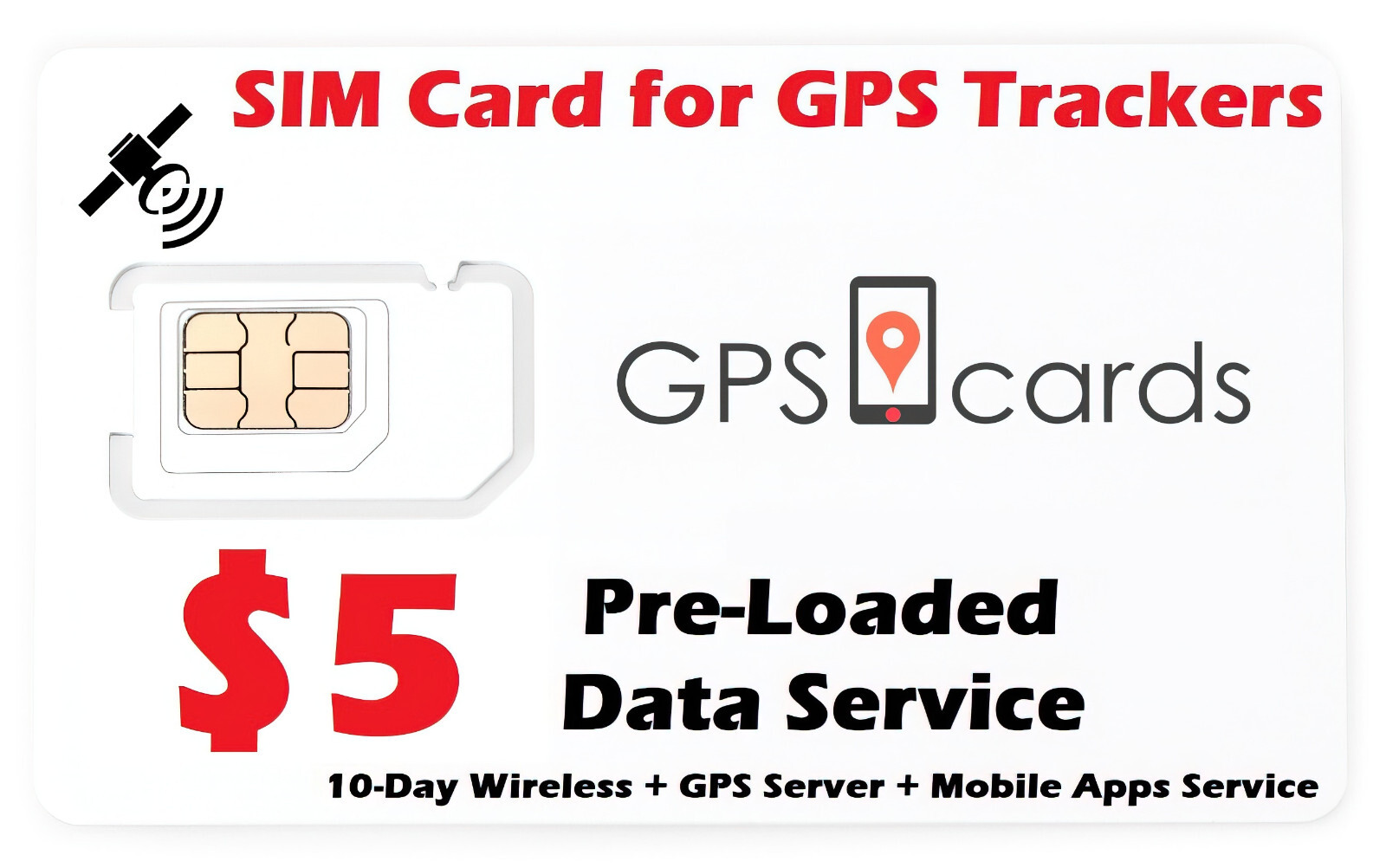 SIM CARD for Teltonika TMT250 autonomous personal tracker GNSS GSM Bluetooth
