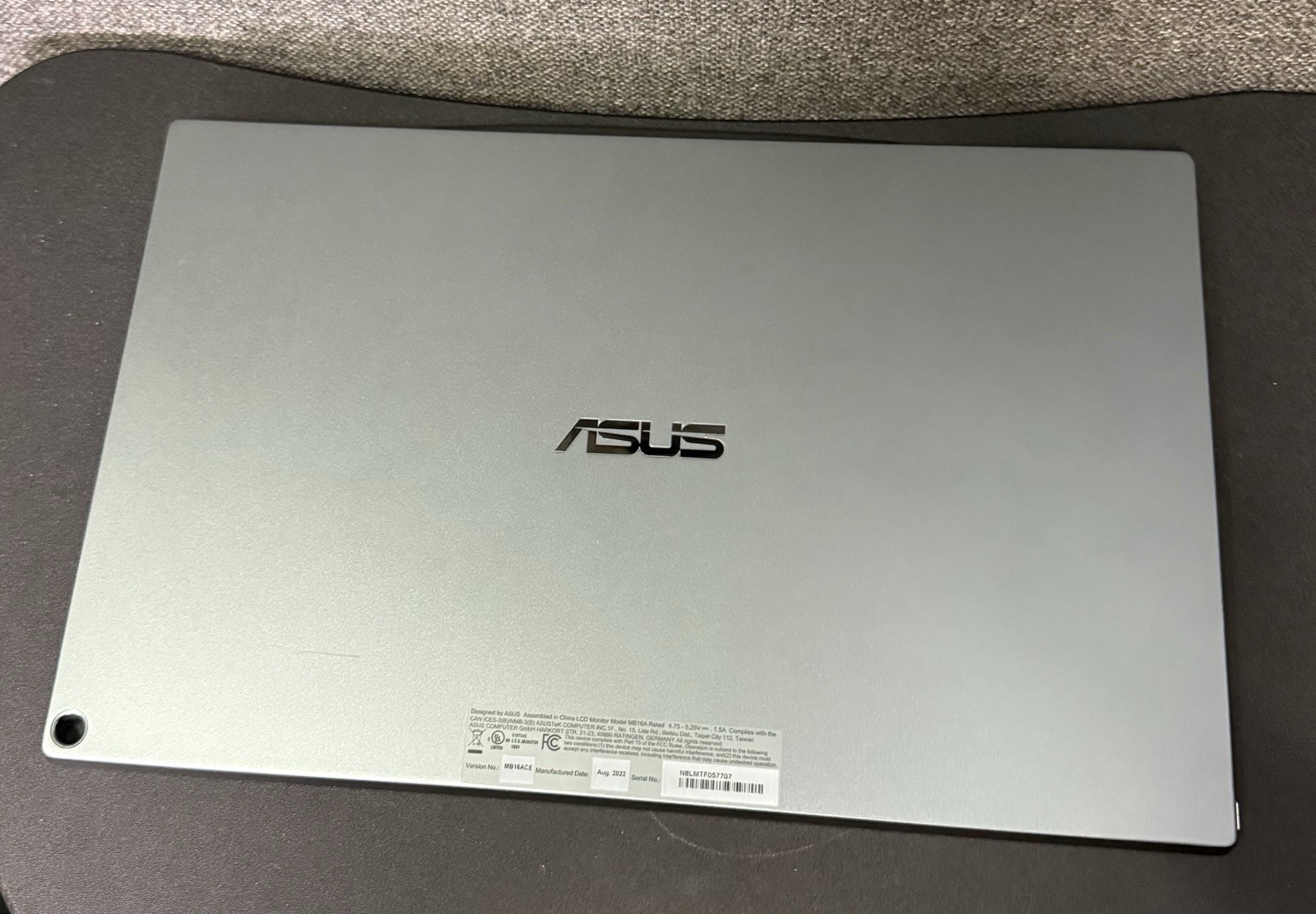 ASUS ZenScreen MB16ACE 15.6” Portable USB-C Monitor Only