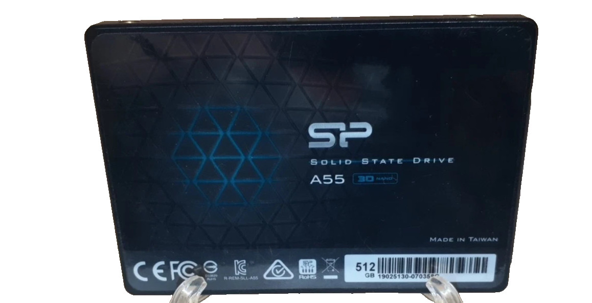 SSD – Silicon Power SP A55 3D NAND 512GB Solid State Drive GOOD 100% Health