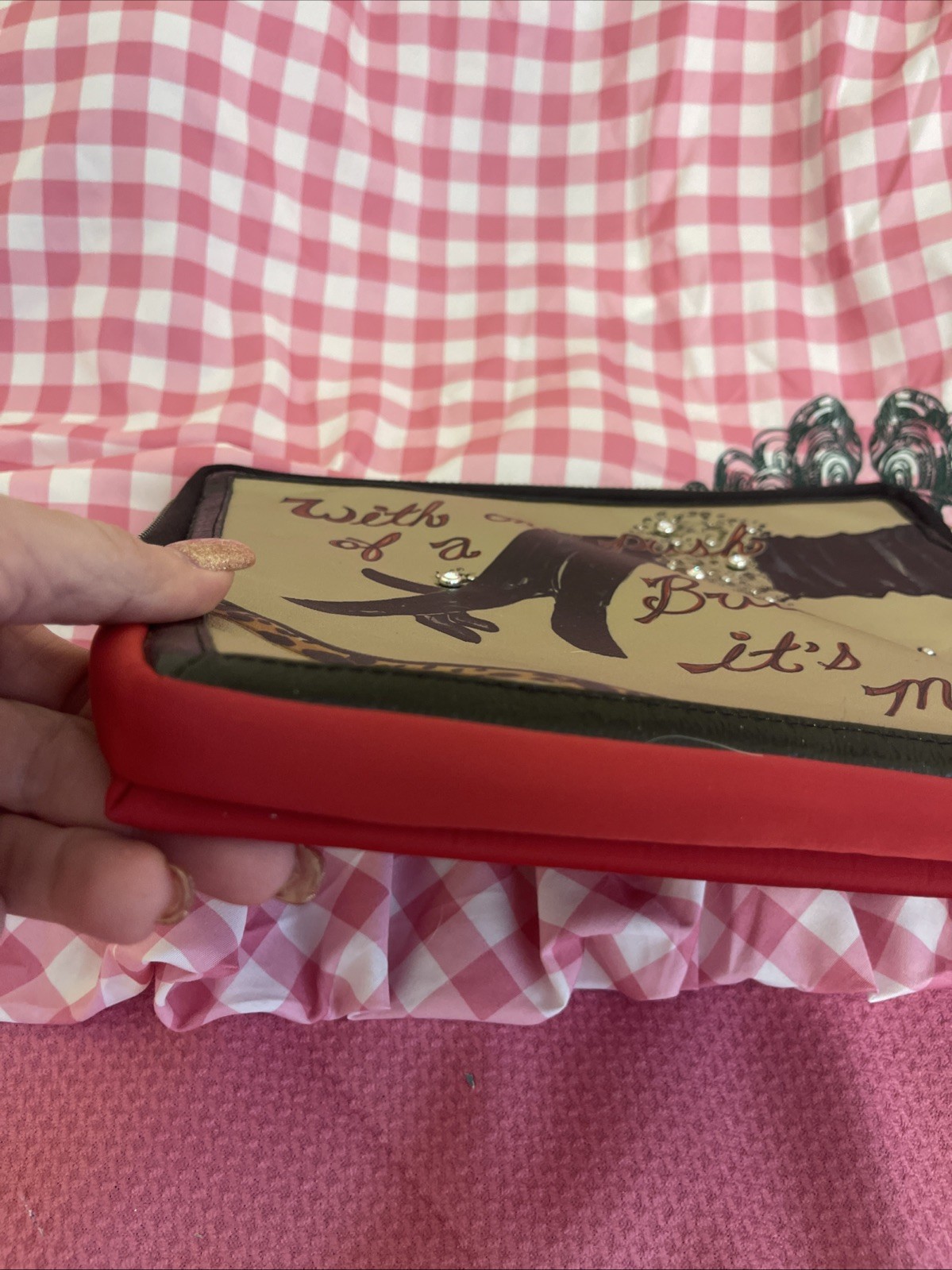 Brighton “With One Push Of A Button It’s Mine” iPad Tablet Sleeve / Pouch USA