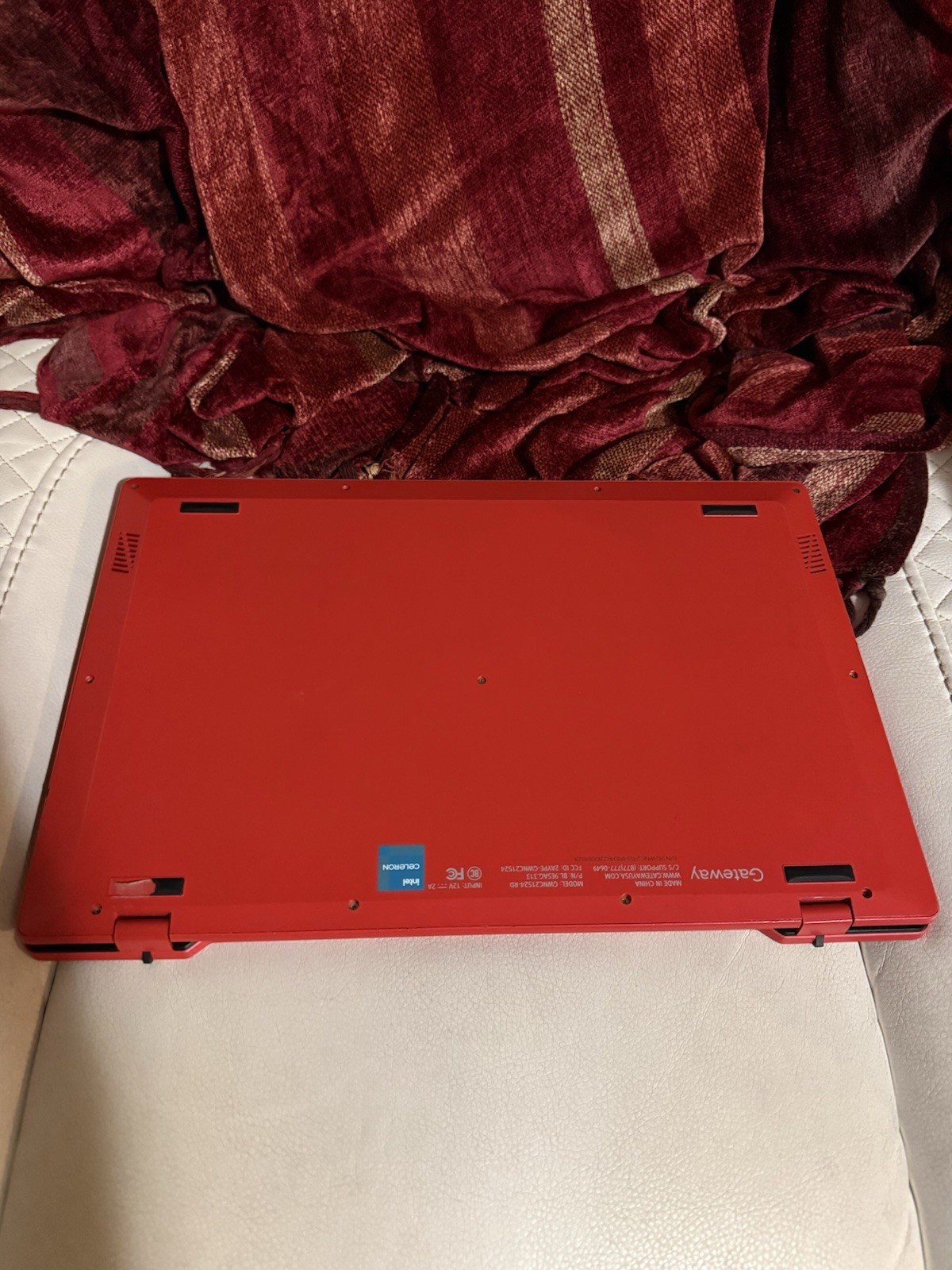 Gateway 14in Red Laptop Intel Celeron 4GB RAM 64GB eMMC Windows