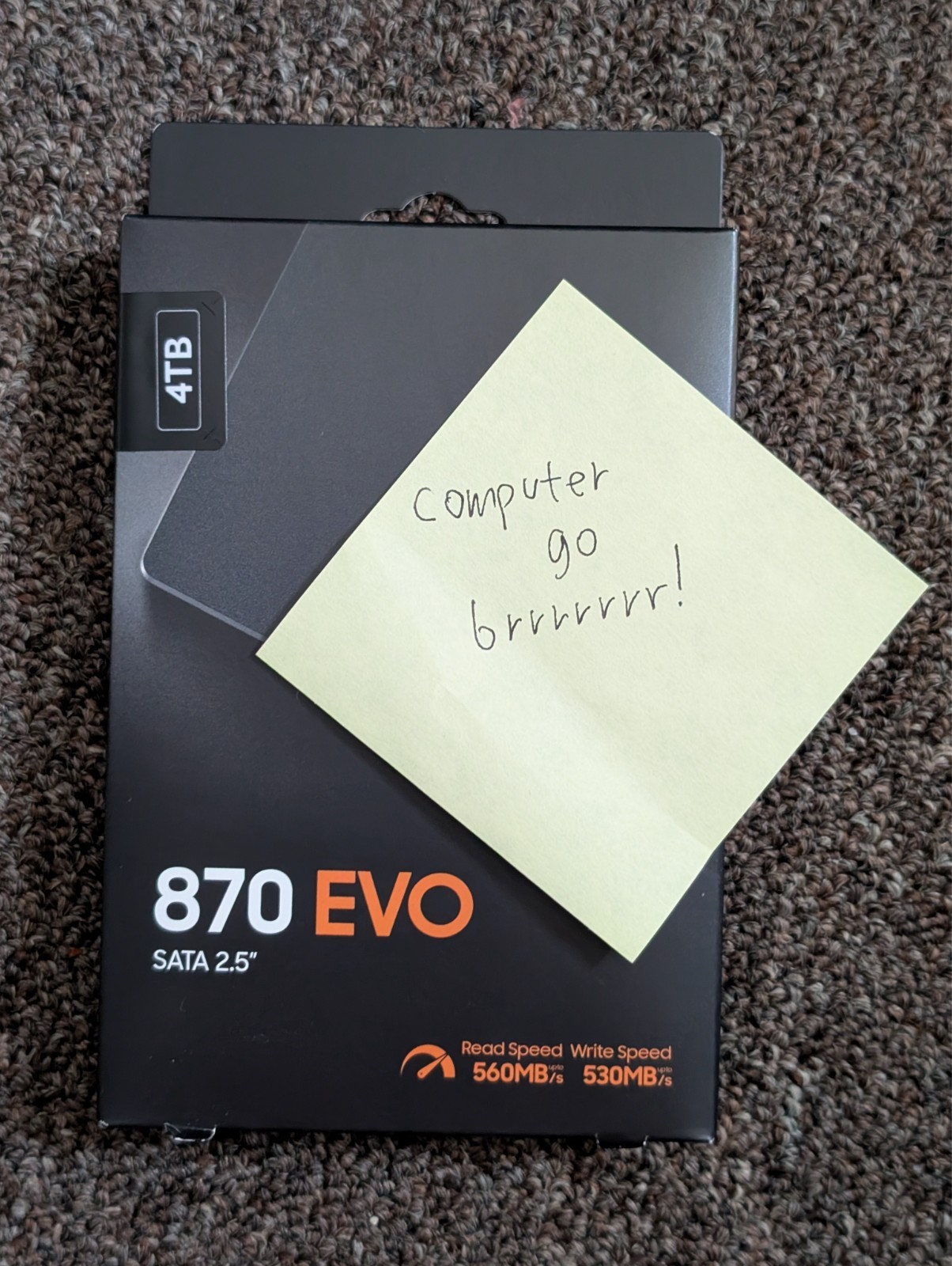 Samsung 870 EVO 4TB SSD – 2.5″ SATA III (MZ-77E4T0B) ~ NEW Factory sealed