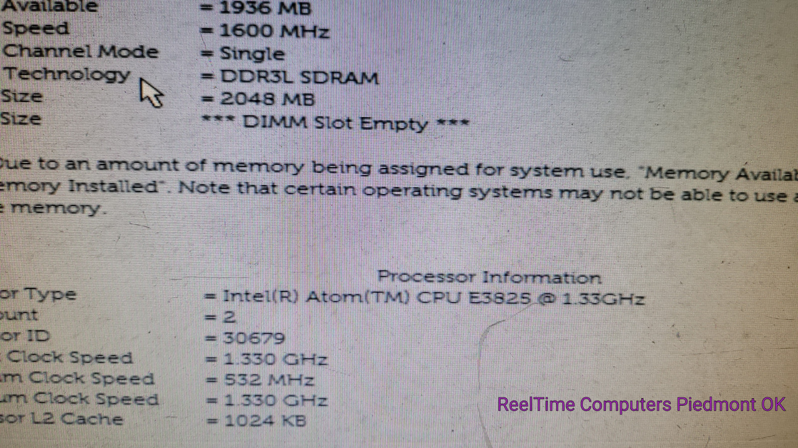 DELL EDGE GATEWAY 5000 Intel Atom CPU E3825 1.33GHz 2GB Ram No SSD Industrial co