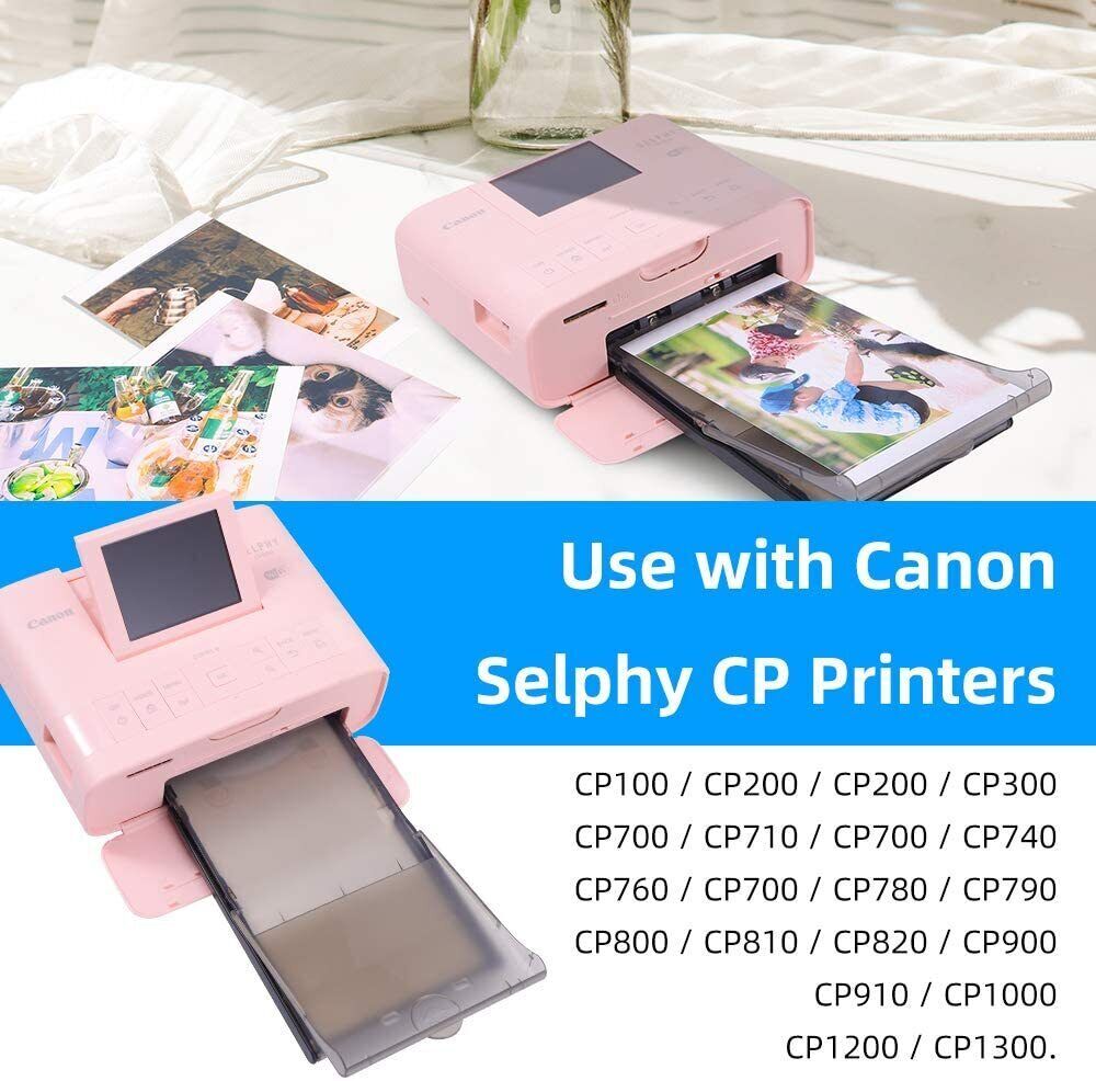 Canon Selphy CP1500 CP1300 CP1200 4×6 108 sheet Color Ink Paper Set KP-108IN Lot